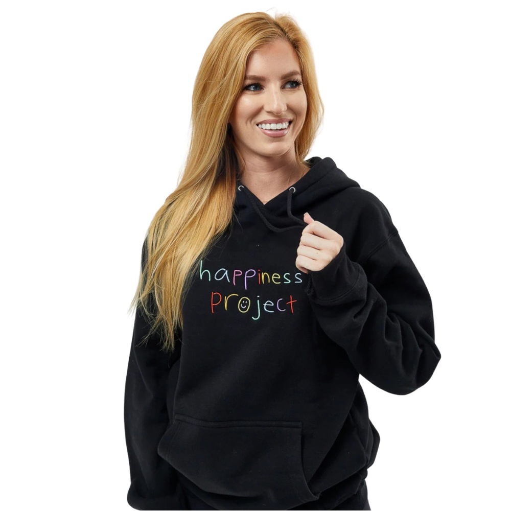 The Happiness Project Black Hoodie ✨ MSRP $70 - Picture 3 of 3